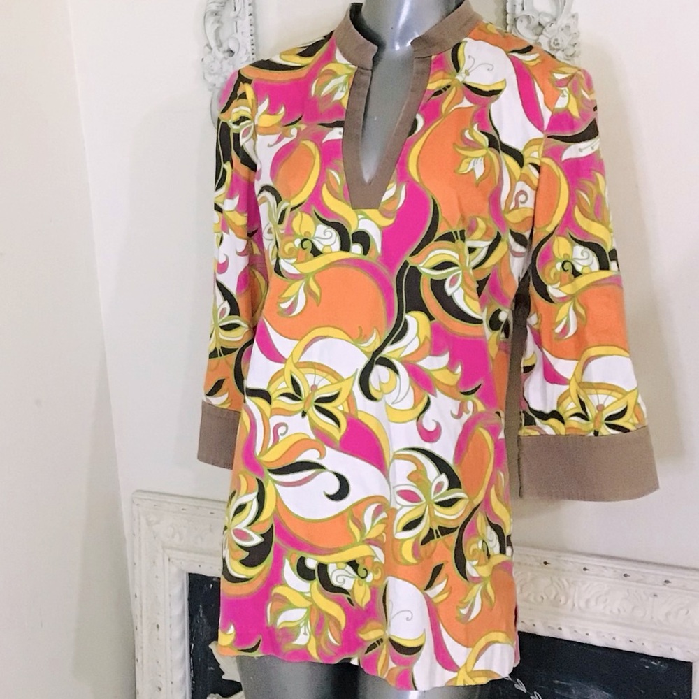 VINTAGE Lily Pulitzer Newbury Butterfly Tunic